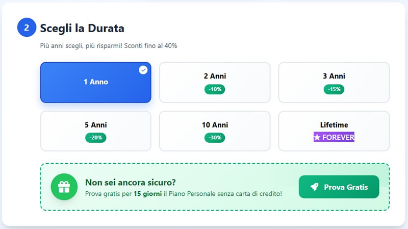 Durata abbonamento