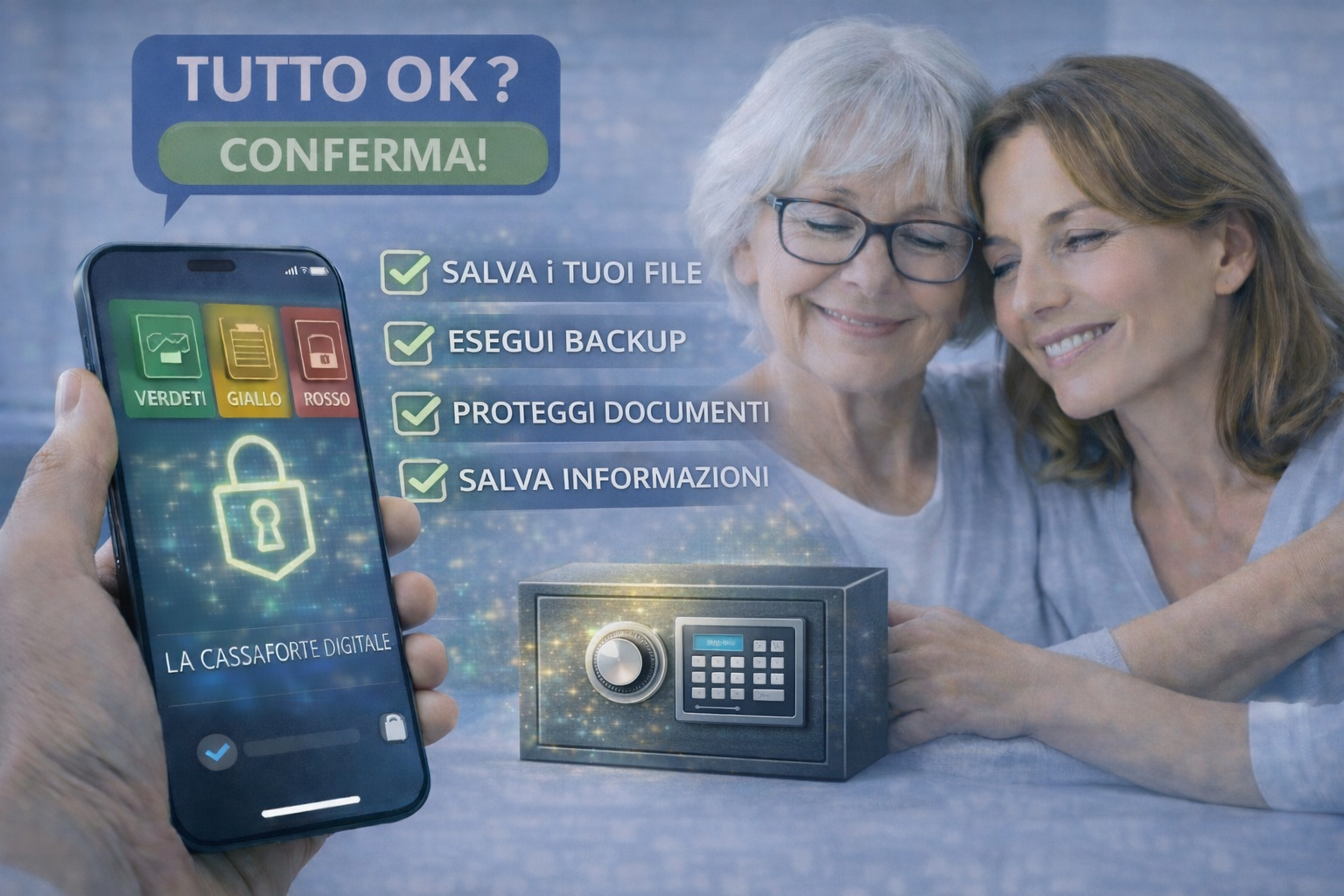 I tuoi dati cifrati sono replicati in Italia, Francia, Germania e Svizzera